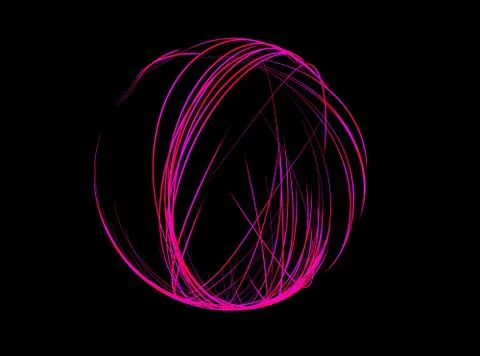 Motion of luminous lines 3D illustration Stock Illustration