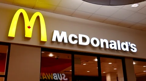 Motion of McDonald's logo with 4k resolution Video stock 61219634