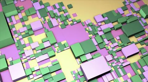 Motion of a minimal geometric background made with rectangular shapes in Stock Illustration