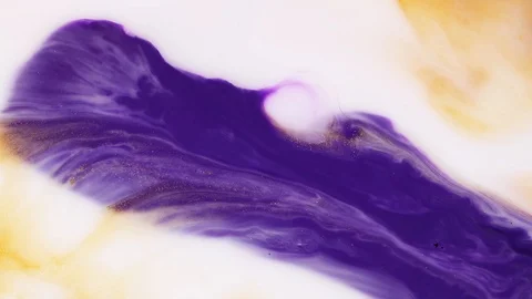 Motion mixed acrylic. Liquid paint colorful patterns of moving surface. Abstract Stock Footage 124734276
