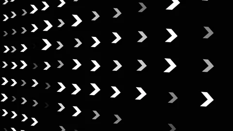 Motion moving white arrow head geometric shapes showing direction Stock-Footage 142830557