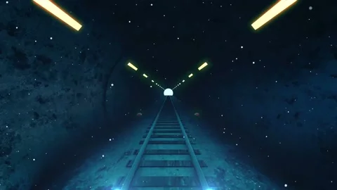 Motion Neon Light Tunnel Background Loop 스톡 동영상 170438634