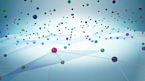 Motion Network cyberspace at light blue background Stock Footage 51838418