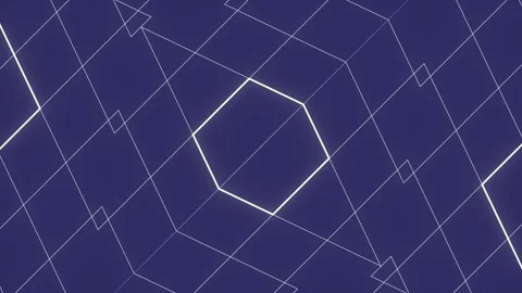 Motion optical effect of a symmetrical pattern. 3d rendering loop animation Stock Footage 307387880