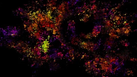 Motion of particles. Abstract background. Vídeo Stock 116245856