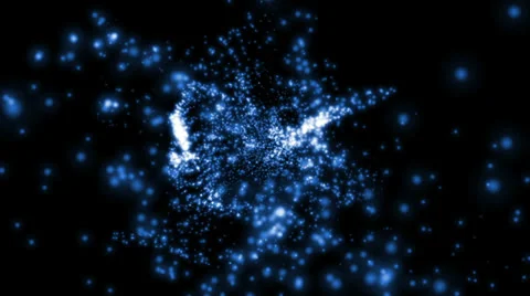 Motion particles. Alpha Stock Footage 23457905