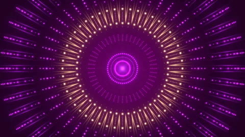 Motion particles and flashing light, purple abstract background, loop Stock Footage 90900075