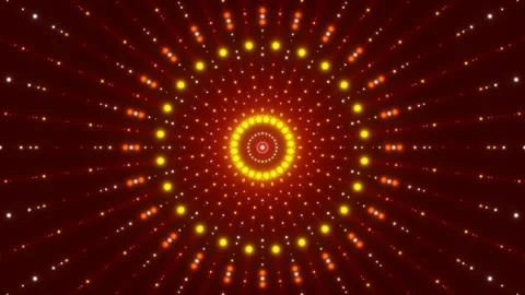 Motion particles and flashing light on red background, loop Stock Footage 120466823