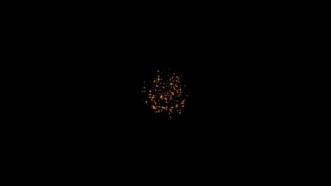 Motion particles on black background. 4k animation. Alfa channel. Stock Footage 108652292