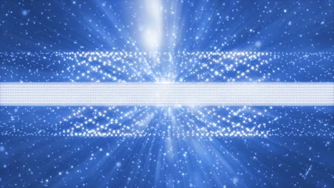 Motion particles on blue background, loop Stock Footage 146609218