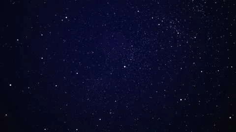 Motion of Particles with Night Sky Background Illustrazione stock
