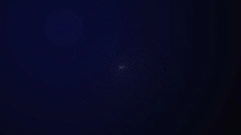 Motion of Particles with Night Sky Background Illustrazione stock