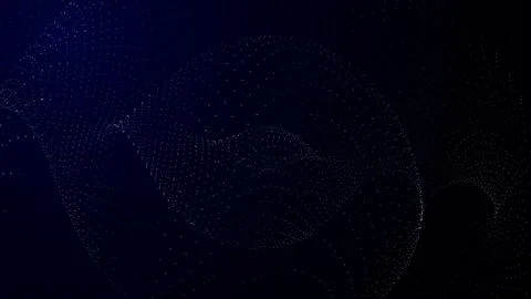 Motion of Particles with Night Sky Background Illustrazione stock