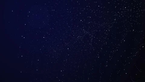 Motion of Particles with Night Sky Background Illustrazione stock