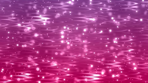 Motion of particles with pink waves. Video stock 50027714