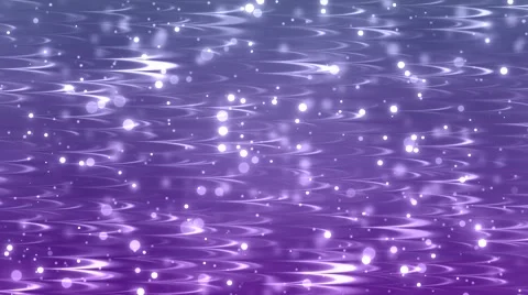 Motion of particles with violet waves. Video stock 50027752