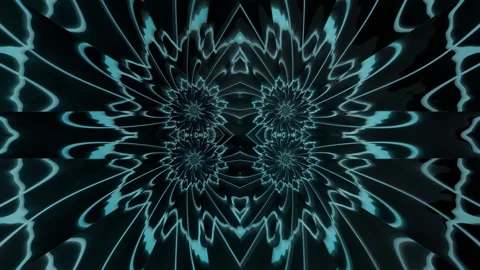Motion patterns in abstract dark background with blue light Stock Footage 339974312