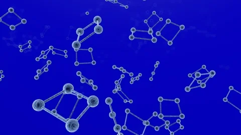 Motion picture of molecules Stock Footage 108496288