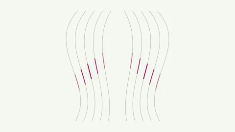 Motion Pink Symmetric Lines Background for Technology or Design Usage 库存影片 333079155