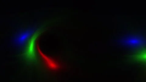 Motion, point light, green and red and blue, black background 動画素材 320140561