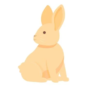 Motion rabbit icon cartoon vector. Pet animal Stock Illustration