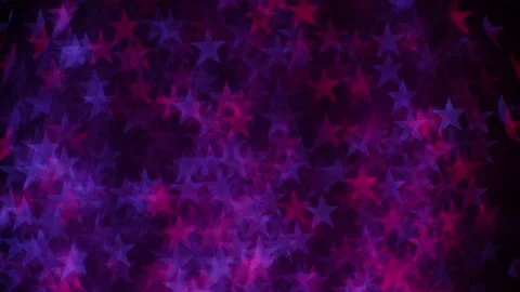 Motion of red and blue shiny star bokeh pattern Stock Footage 135466533