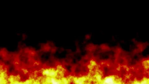 Motion of red flame effect animation on black background Stock Footage 294761788