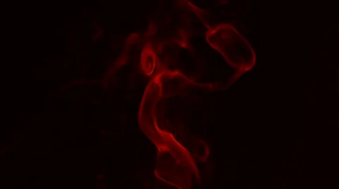 Motion of red smoke on black background. | Stock Video | Pond5