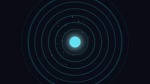 Motion of Scientific Visualization of Atomic Orbitals with Dynamic Circular.. Stock Footage 342766184