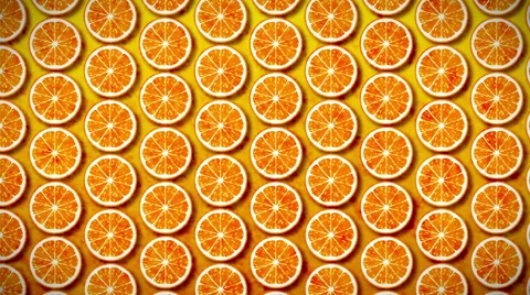 Motion seamless pattern mandarin Stock Footage 50415198