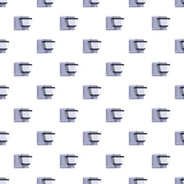 Motion sensor device seamless pattern for security background Illustrazione stock