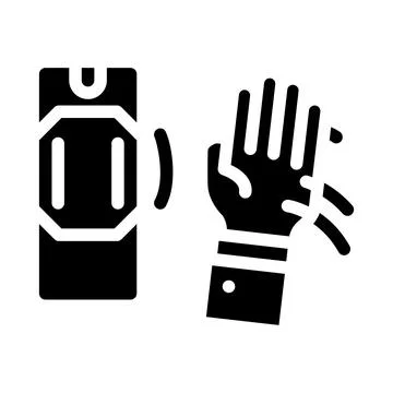 Motion sensor glyph icon vector illustration black Stock Illustration
