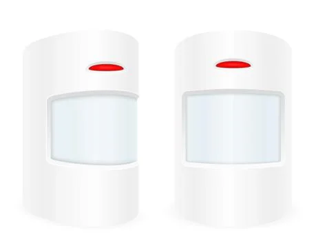 Motion sensor home security system vector illustration Illustrazione stock