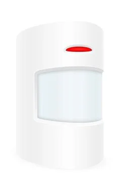 Motion sensor home security system vector illustration Illustrazione stock