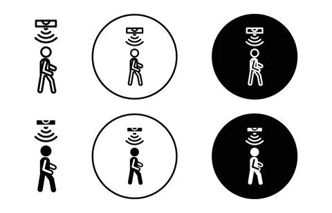 Motion sensor icon Stockillustratie