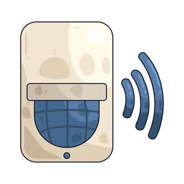 Motion sensor illustration Stock Illustration