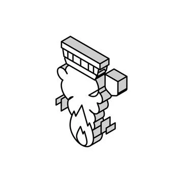 Motion sensor isometric icon vector illustration Illustrazione stock