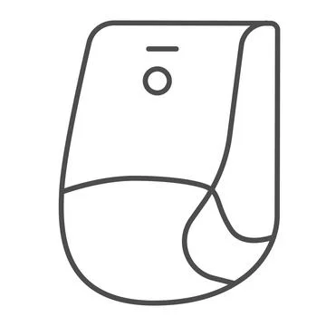 Motion sensor, protection, security, cctv, wall mounted thin line icon, CCTV Stock Illustration