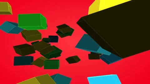 Motion sequence featuring an array of multicolored Stock Footage 337859147