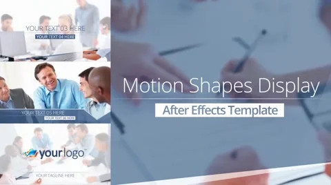 Motion Shape Display - After Effects Template Stock After Effects
