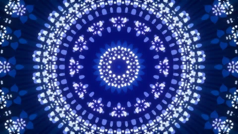 Motion shapes and flashing light, blue abstract background, loop Stock Footage 89908601