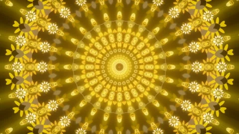 Motion shapes and flashing light, gold abstract background, loop Stock Footage 89908857