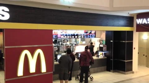 Motion shot of mcdonalds Stock Footage 40521350