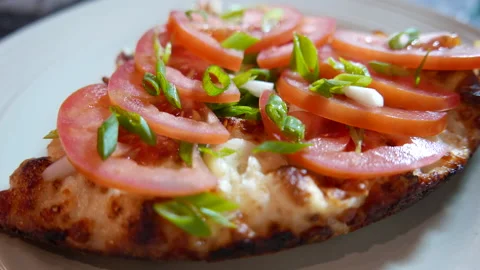 Motion of slice homemade pizza with 4k resolution Stock Footage 124773860