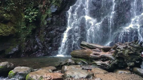 Motion Of Small Waterfall Video stock 232913999