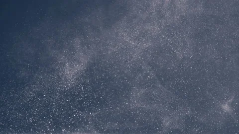 The motion of small white particles. slow motion Stock Footage 160058679