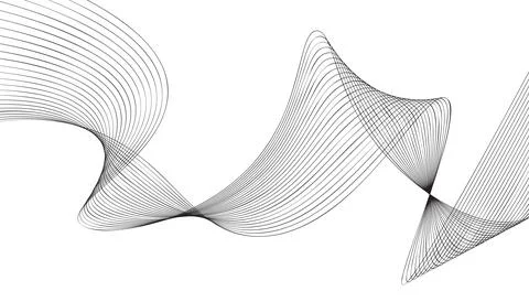 Motion sound wave. abstract vector background Stock Illustration