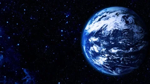 Motion in space overlooking the earth. Elements of this image furnished by NASA 動画素材 147329319