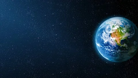 Motion in space overlooking the earth. Elements of this image furnished by NASA 動画素材 147595026