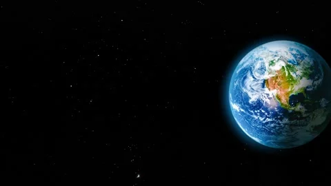 Motion in space overlooking the earth. Elements of this image furnished by NASA 動画素材 147595458